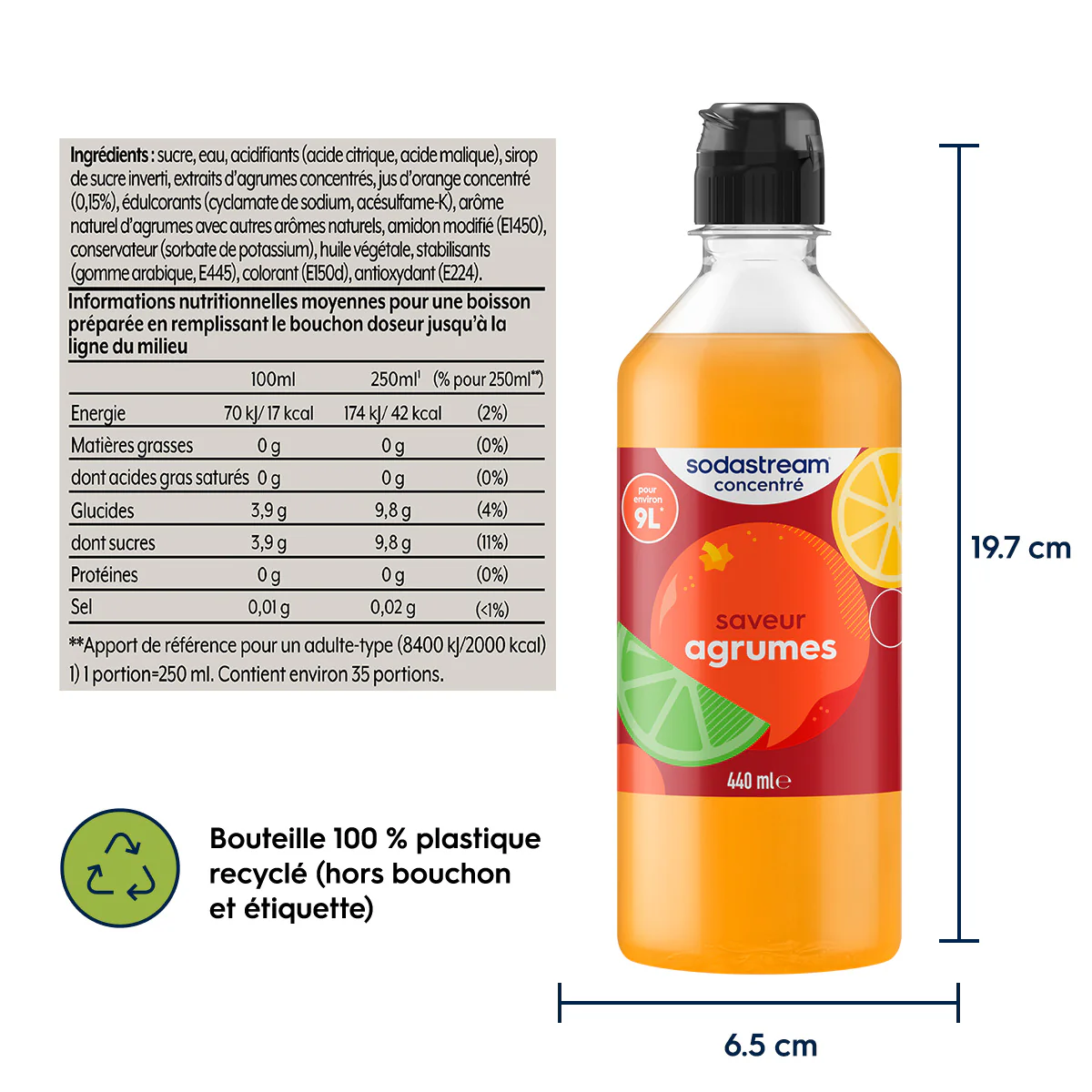 6-Pack Sirop Agrumes 440ml - Image 6
