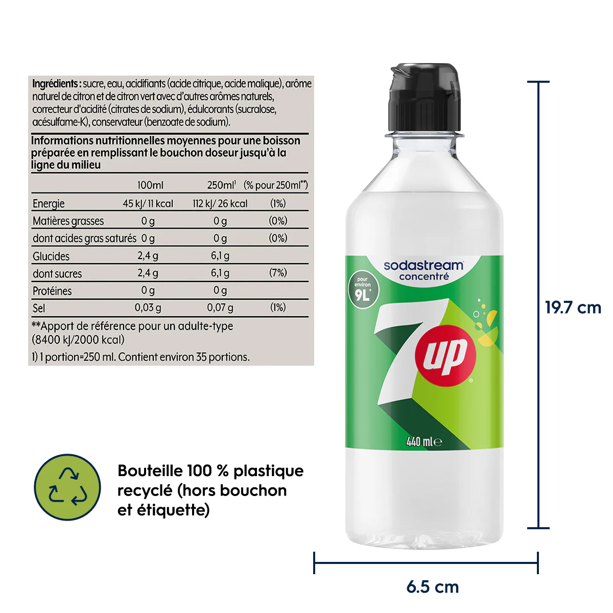 Sirop 7Up 440ml - Image 8
