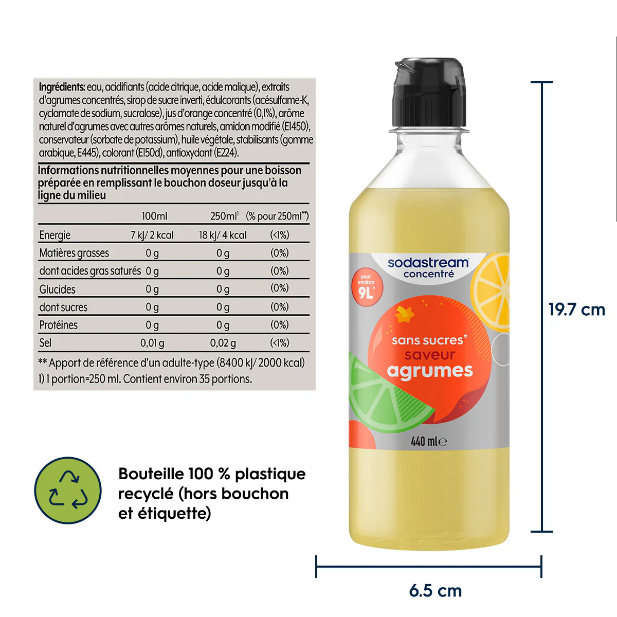 Sirop Agrumes Sans Sucres 440ml - Image 6