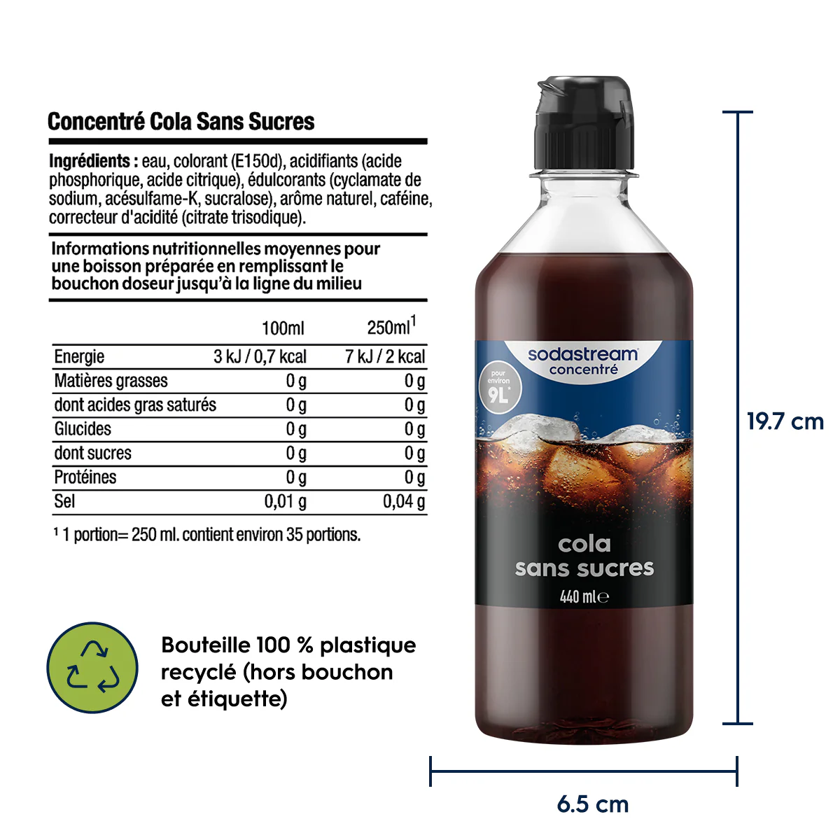 Sirop Cola Sans Sucres 440ml - Image 6