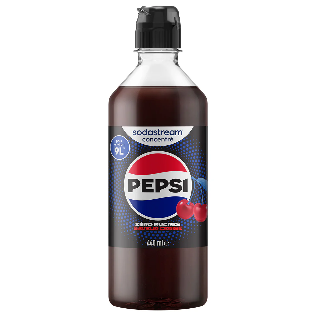 Sirop Pepsi Zéro Sucres Saveur Cerise 440ml