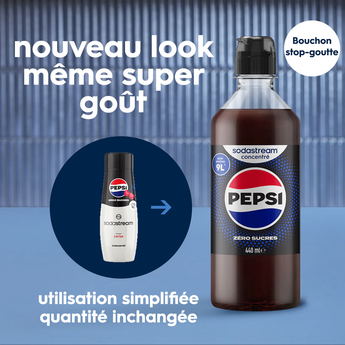 Sirop Pepsi Zéro Sucres Saveur Cerise 440ml - Image 2